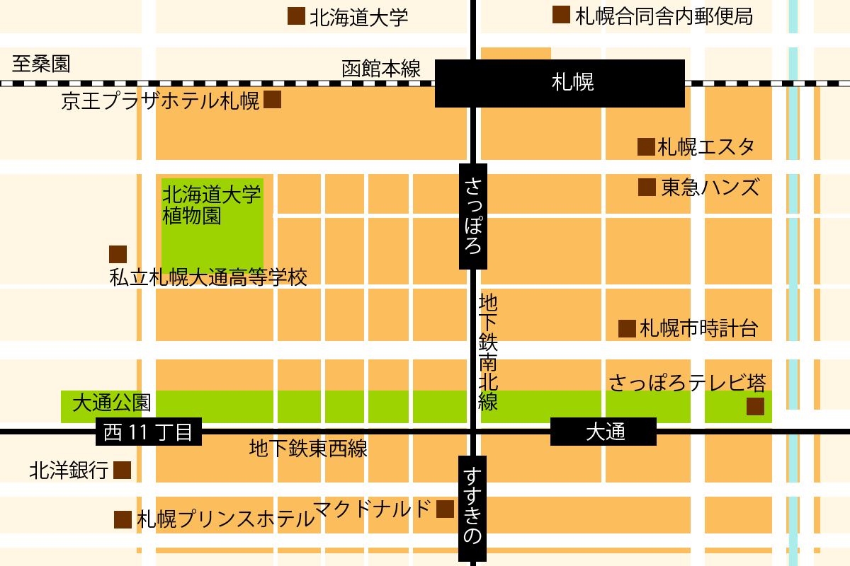 May iiアプリ利用エリア北海道/札幌地図