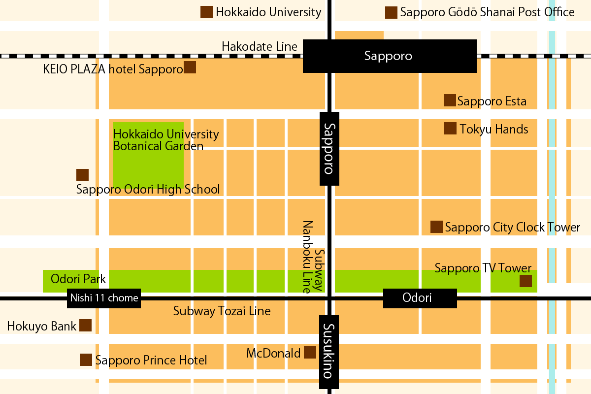 May ii Application UtilityArea / Hokkaido sapporo Map